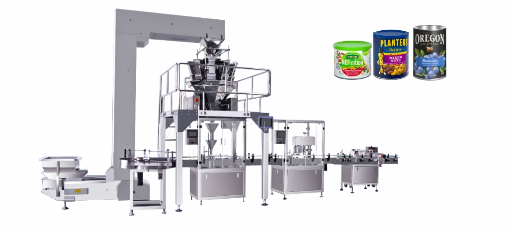 組合秤稱重式灌裝封罐聯動線